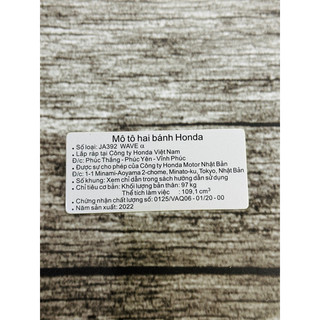 Tem thông số Wave @