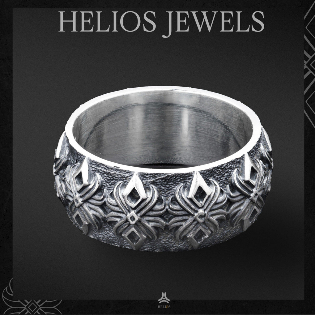 Nhẫn bạc nam, nữ HeliSilver Lotus Loop Helios Original S925
