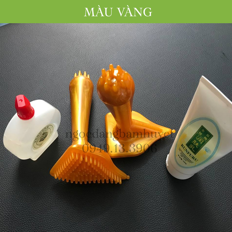 Bàn chải đả thông kinh lạc 2 đầu, massage Body Spa