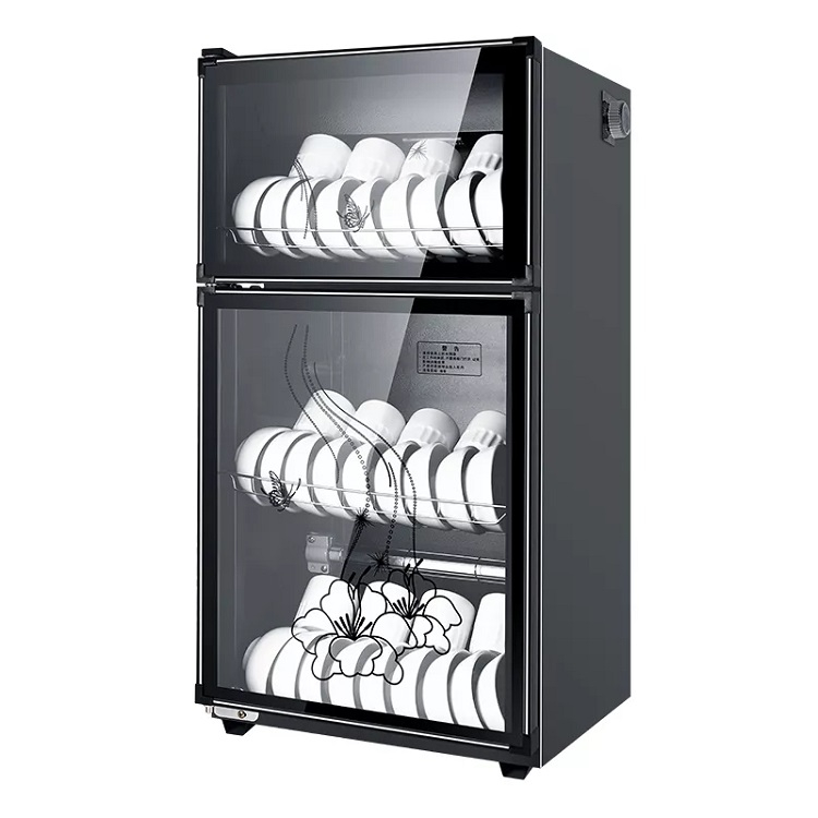 Máy sấy bát đĩa 2 tầng KS - 980A - 98 lít, khử khuẩn bằng tia hồng ngoại và ozone, Tủ sấy bát gia đình - BH 12 tháng