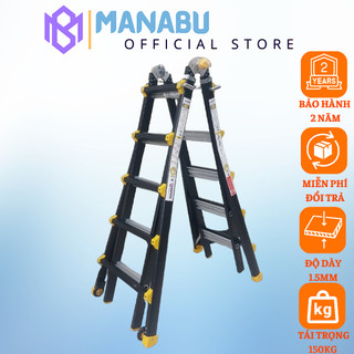 Thang nhôm chữ a rút lồng nikawa nkb-46 - chữ a cao nhất 3.04m - chữ i cao nhất 6.38m - tải trọng 150kg - nhật bản