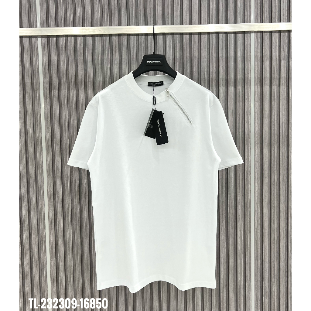 🔥Hot🔥Áo thun DG trơn phối khóa thiết kế hot trend Nam nữ New 2023