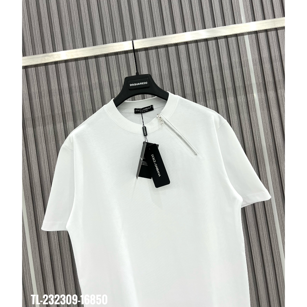 🔥Hot🔥Áo thun DG trơn phối khóa thiết kế hot trend Nam nữ New 2023