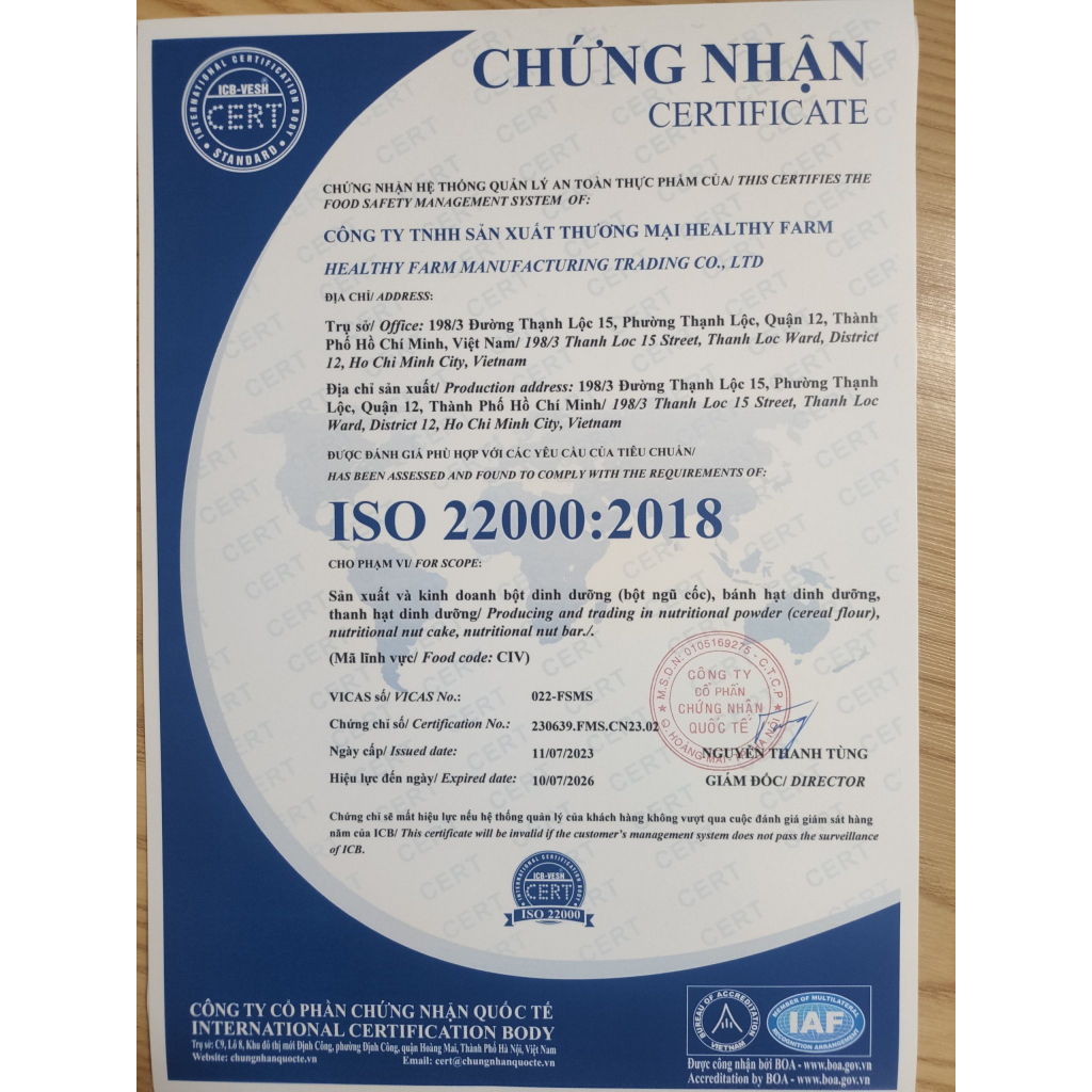 Bột Protein HealthyBean hỗ trợ Tăng Cơ - GIẢM MỞ-1 hộp Bean