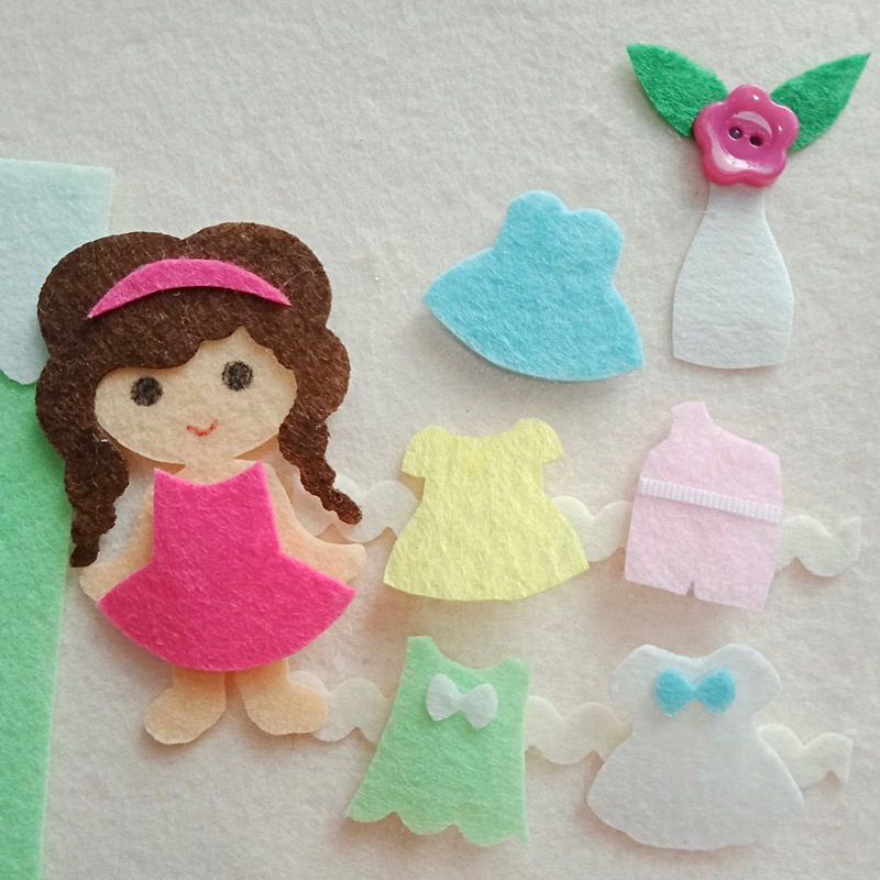 Đồ chơi Sách vải Nhà búp bê 7 Trang  giá rẻ - Sách vải handmade - Doll House quiet book