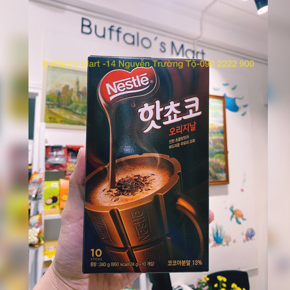 Bột cacao Nestle hot choco 240g -Hàng Nhập khẩu chính hãng