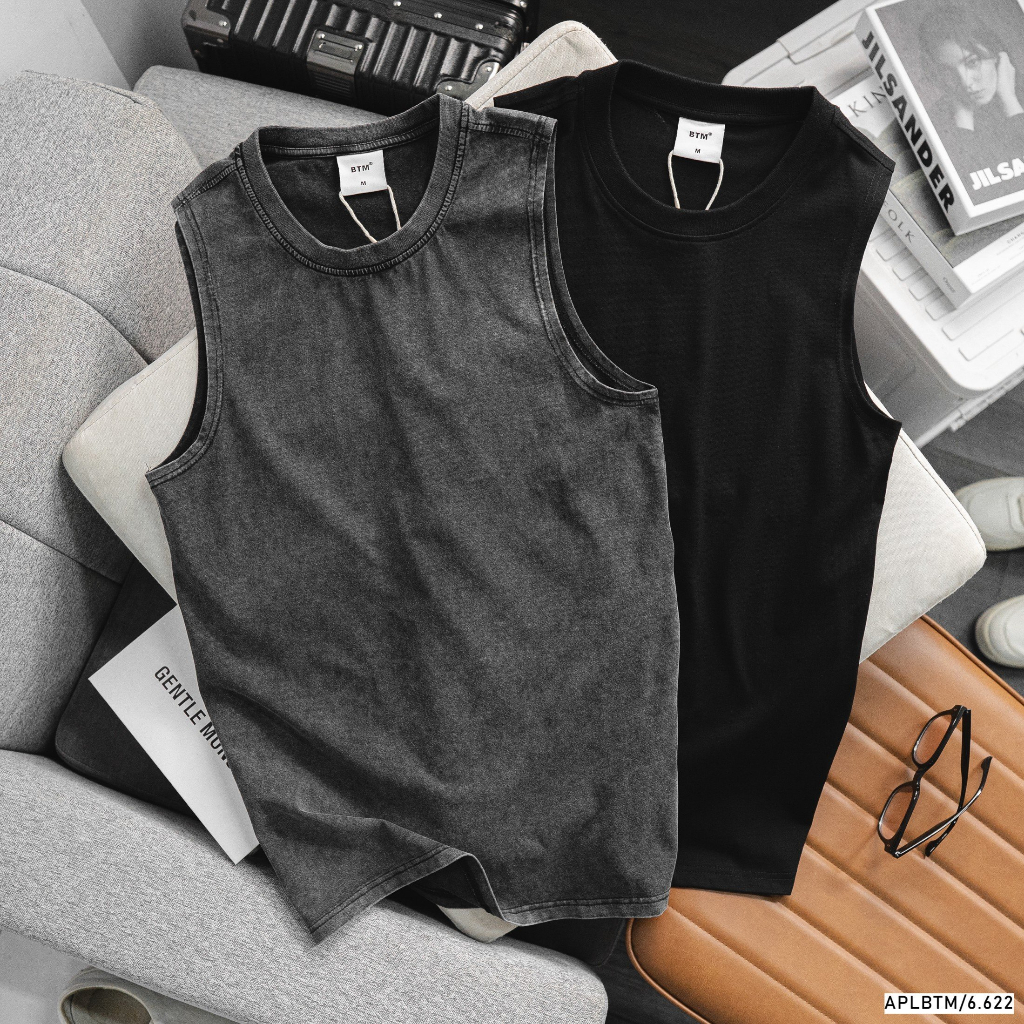 Áo thun ba lỗ, áo thun tanktop nam chất thun cotton mềm mịn, thoáng mát 6622