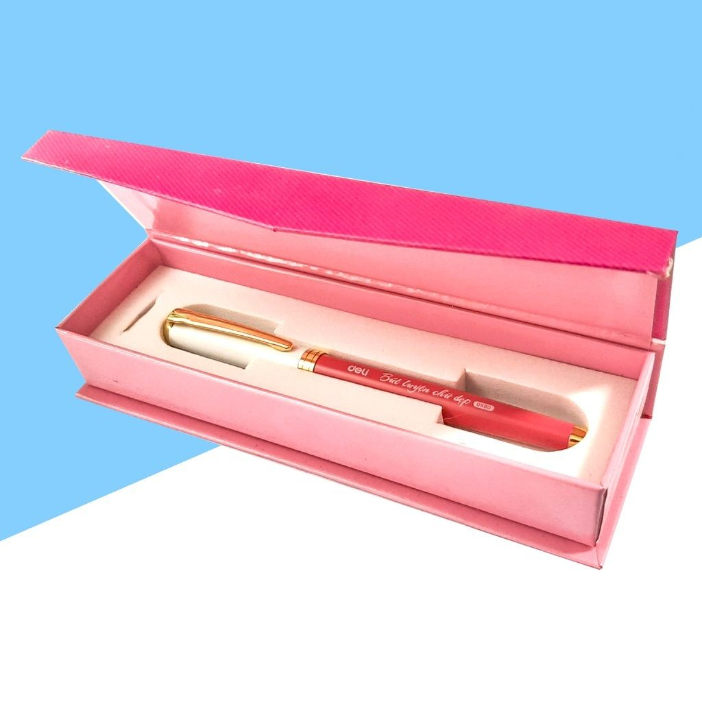 Bút máy kim loại Deli Q880 - Thiết kế trẻ trung, ngòi bút chất lượng cao, màu sắc hiện đại 880 - Có hộp đựng - CQ880