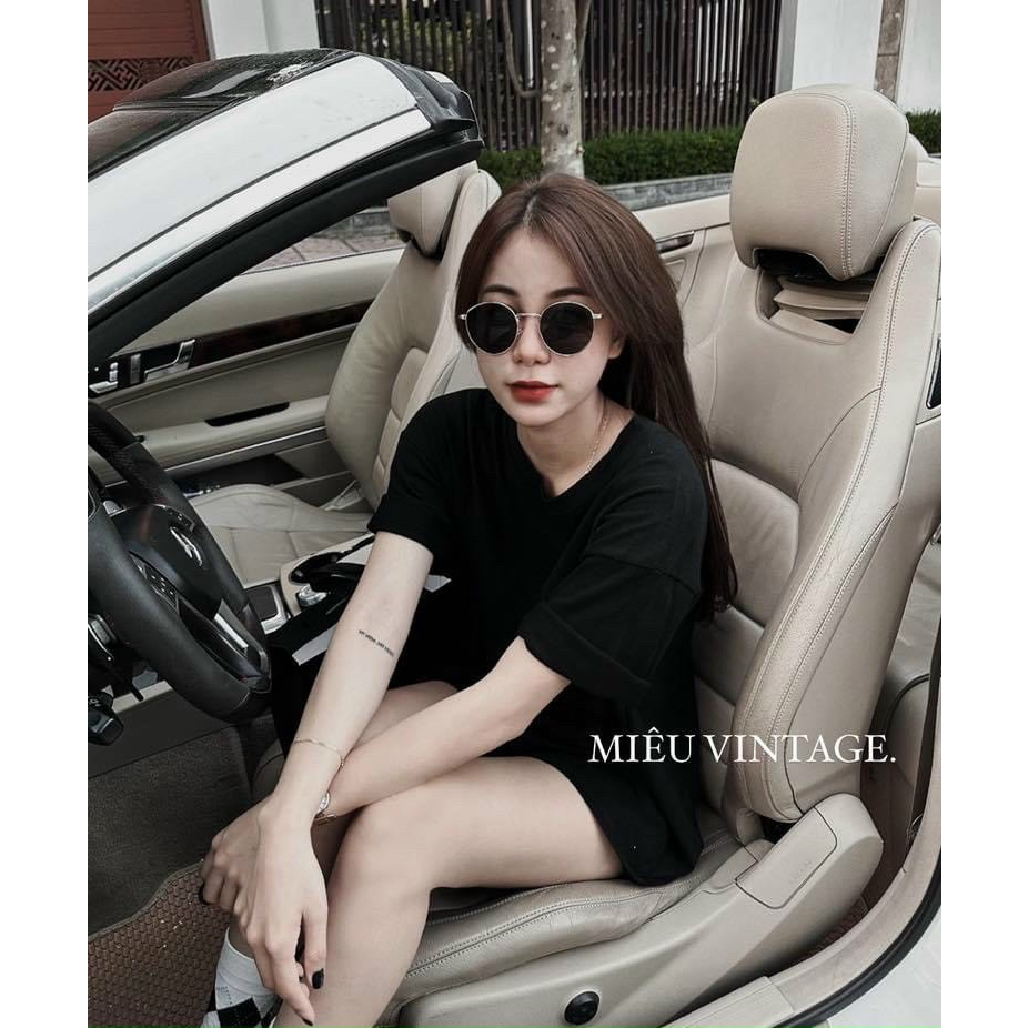 Áo thun nam nữ tay lỡ mẫu "Trơn" form rộng cotton khô 3158