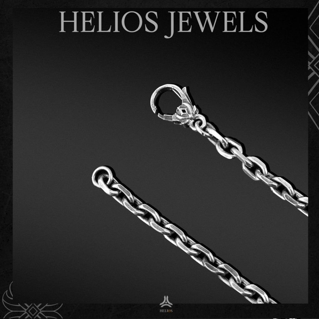 Vòng Tay Bạc S925 Chain Helios Rise x Lotus Helios Silver Original