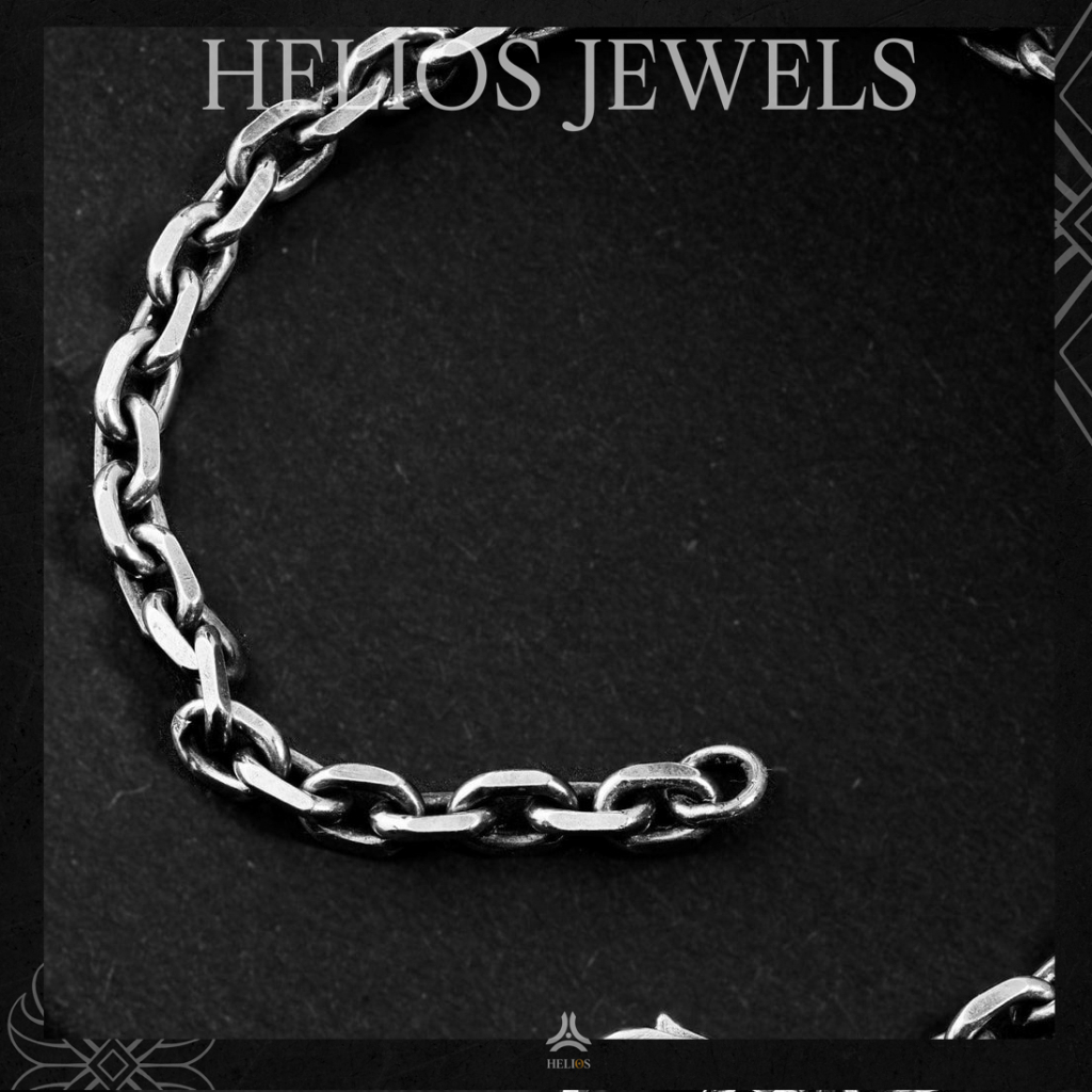 Vòng Tay Bạc S925 Chain Helios Rise x Lotus Helios Silver Original