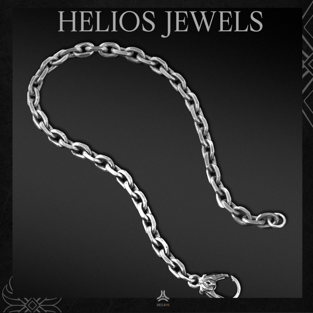 Vòng Tay Bạc S925 Chain Helios Rise x Lotus Helios Silver Original