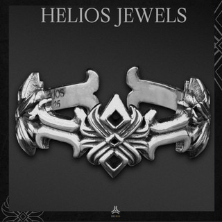Nhẫn bạc nam, nữ Helisilver Time Lotus Ring Original S925