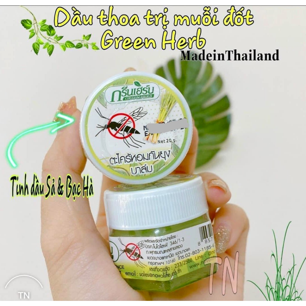 Dầu Cù Là Muỗi, Côn Trùng Đốt Hương Sả Thái