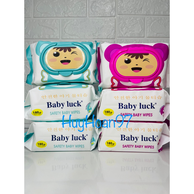 KHĂN ƯỚT CAO CẤP BABY LUCK 180G