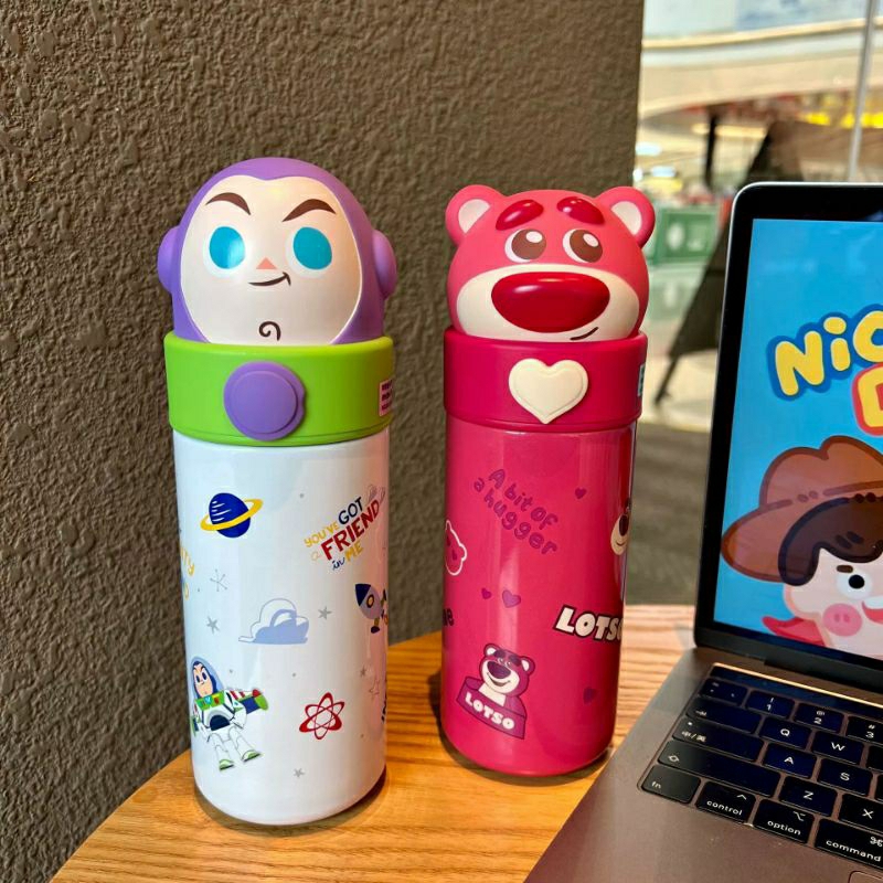 Mẫu 2023 Bình Nước Cho Bé Người Lớn Kiểu Thể Thao Kèm dây xách