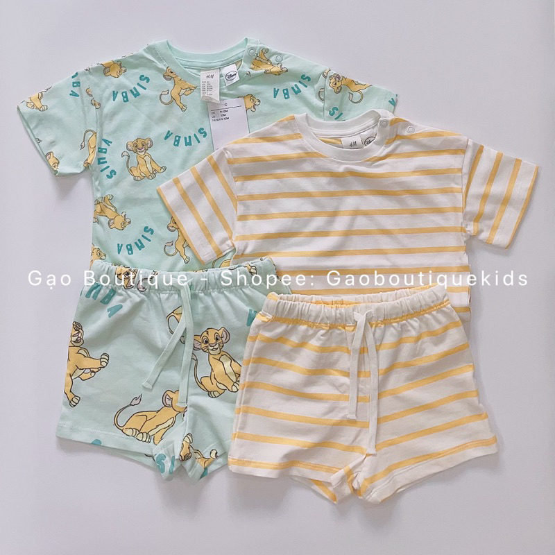 Set 2 bộ simba HM auth săn sale cho bé trai 9-17kg