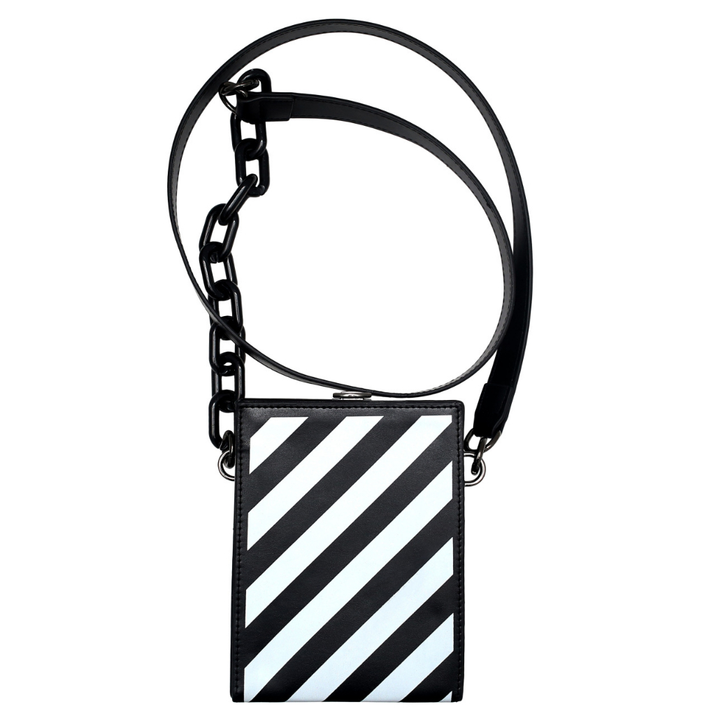 Túi hộp khóa dọc Off white kèm xích thời trang