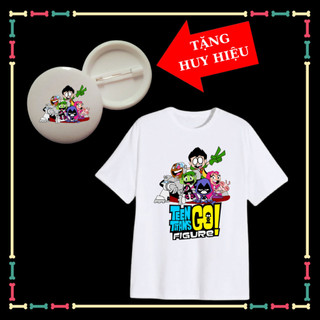 Áo thun bé trai, bé gái Teen Titans Go, Biệt Đội Thiếu Niên Titans xuất kích-Huy hiệu Teen Titans go