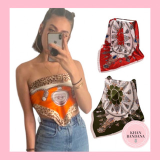 Khăn Bandana Làm Áo BlackPink - Turban Quấn Áo 90x90cm