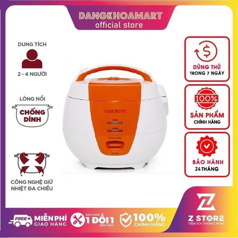 ( Tặng lưới bọc có hoặc ko tuỳ đợt ) Nồi cơm điện Cuckoo 1.08 lít CR-0661