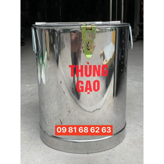 Thùng đựng gạo inox sịn giá tại xưởng [ HỎA TỐC GIAO HÀNG ]