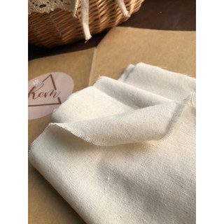 Vải Canvas Mộc Màu Kem May Rèm, Decor, Handmade