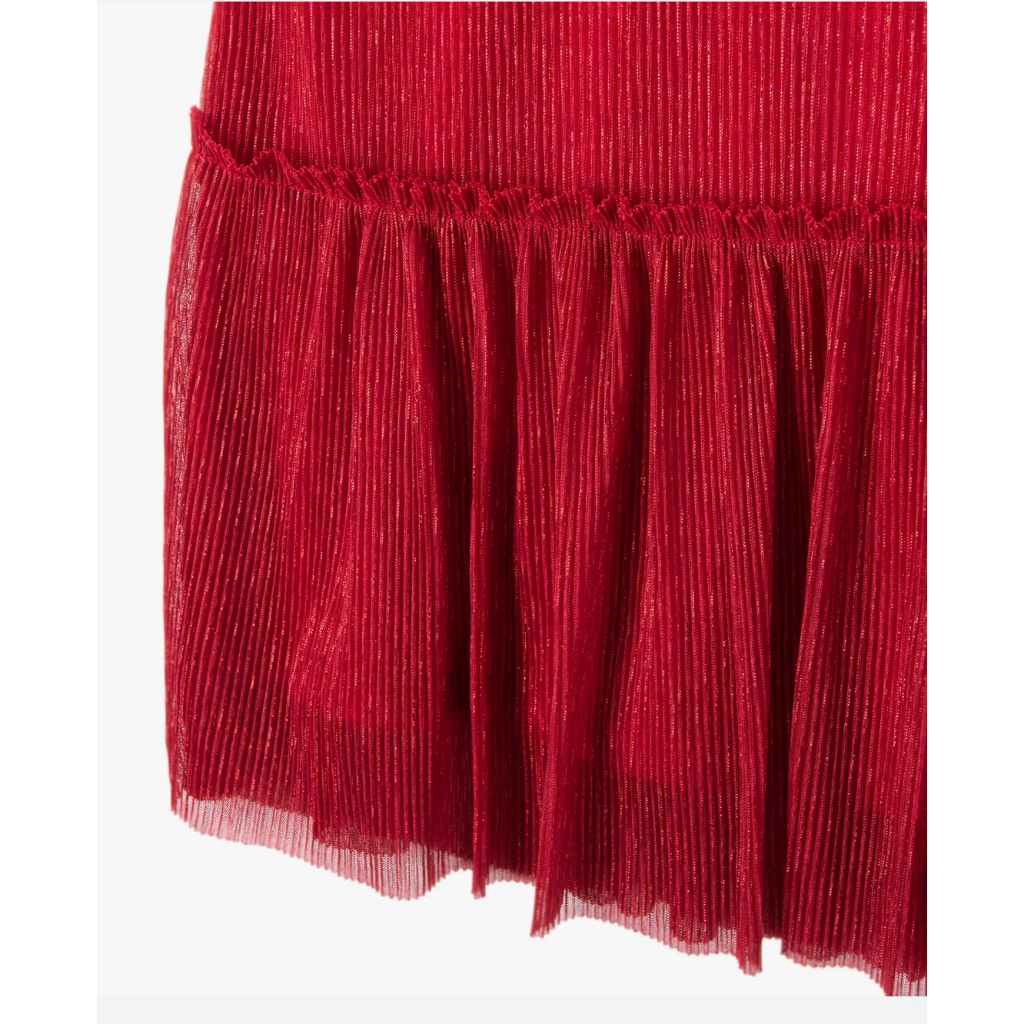 Váy đuôi cá bé gái lấp lánh GEM0 cổ tròn váy voan xếp ly 4-5 tuổi  đầm xuất dư bé gái váy đầm trẻ em váy giáng sinh