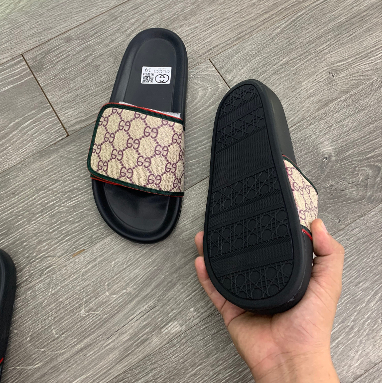 Dép Lê Quai Ngang GC Đế Cao Su Siêu Đẹp - Dép GC Quai Dán Đơn Giản 2024