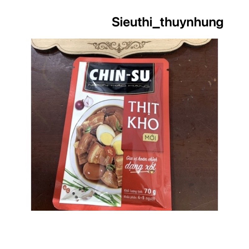 Gói Sốt Chinsu Gà Chiên Nước Mắm / Thịt Kho 70g