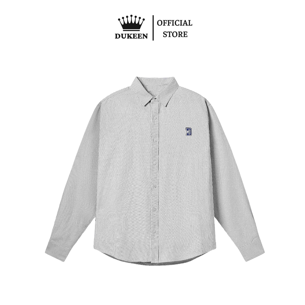 Áo Sơ Mi Oxford Tay Dài DUKEEN Kẻ Sọc Oversized Nam Nữ Unisex Local Brand SM029