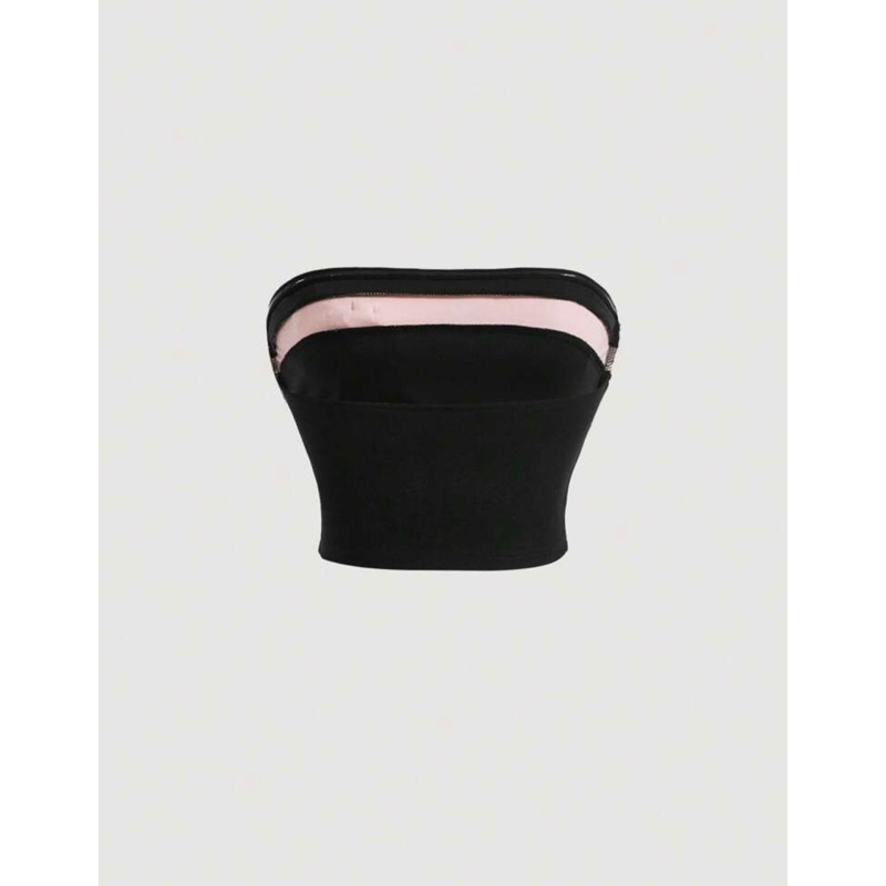 Áo ống croptop dây nơ quấn ngực - 4 màu  - CÓ SẴN