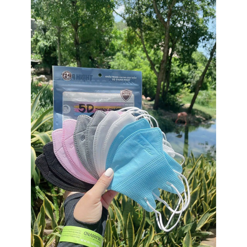 Khẩu trang 5D đủ màu