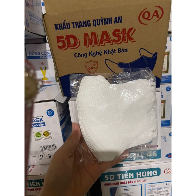 Khẩu trang 5D đủ màu