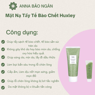 Mặt Nạ Tẩy Tế Bào Chết Huxley Scrub Mask: Sweet Therapy 30g - Huxley Mini