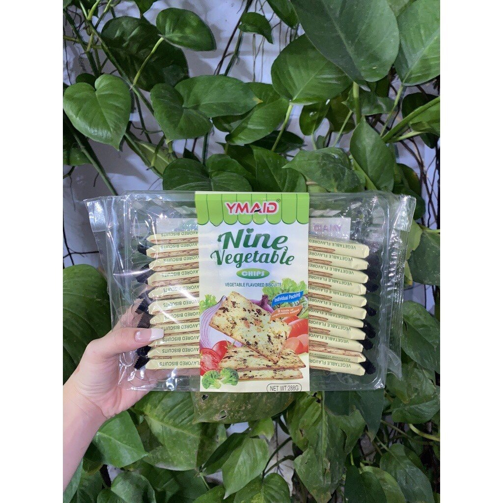 Bánh Quy Hong Kong Ymaid Vị Rau Củ Nine Vegetable Chips