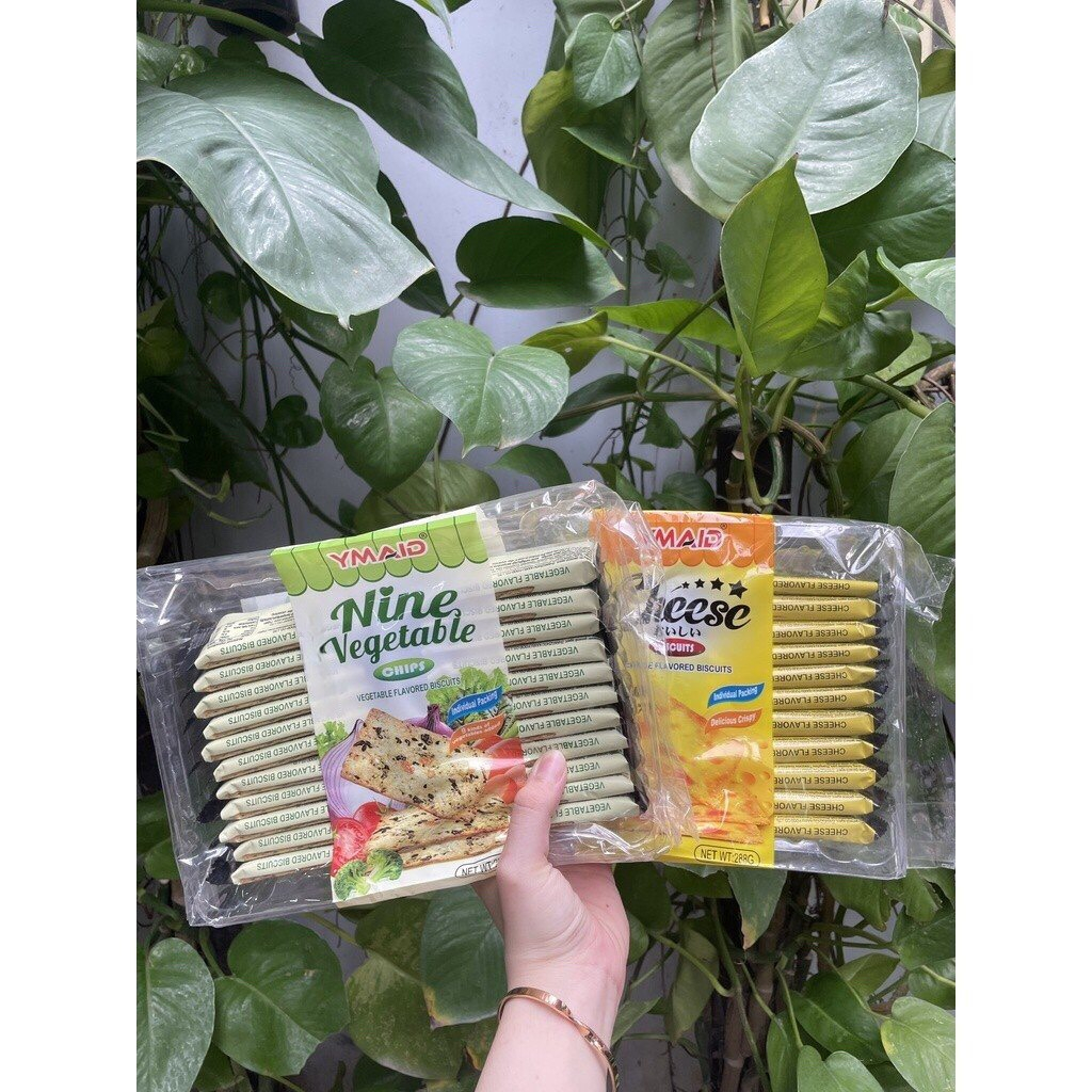 Bánh Quy Hong Kong Ymaid Vị Rau Củ Nine Vegetable Chips