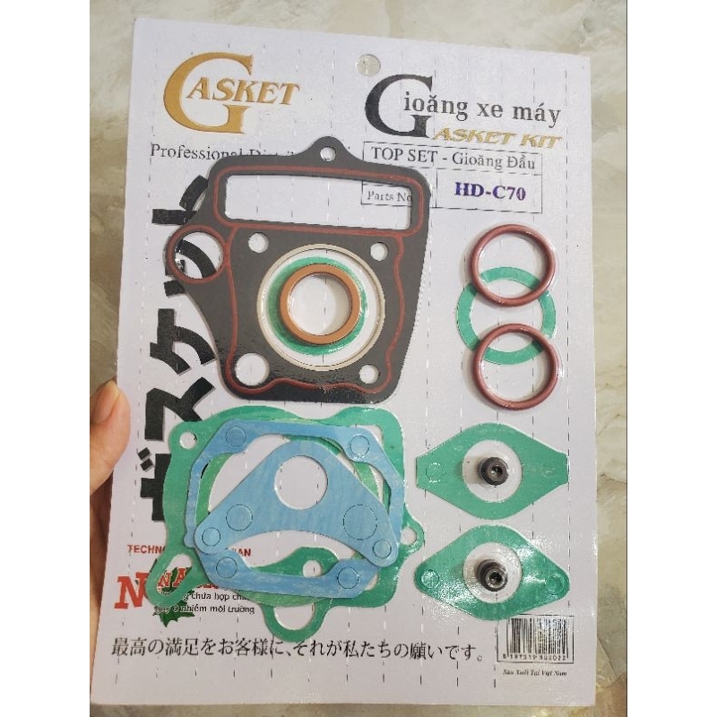 Bộ ron đầu Gasket xe Cúp 70
