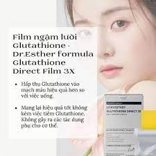 Miếng Ngậm Trắng Da DR ESTHER Formula Glutathione Direct Film 3X Hàn Quốc Tinh Chất Dưỡng