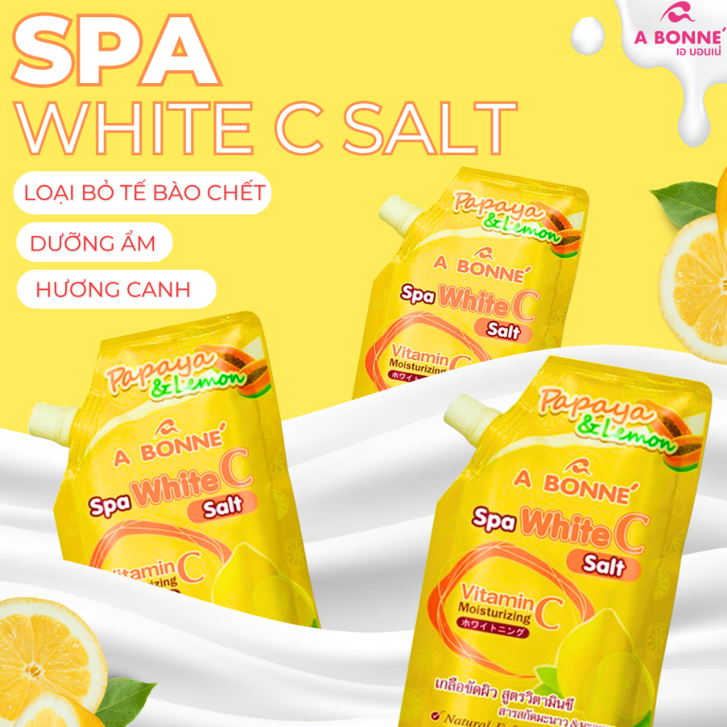 Muối Tắm Sữa Bò - Tẩy Tế Bào Da Chết Body Cơ Thể A Bonne Trắng Sáng Mềm Da Dưỡng Ẩm Spa Milk Salt Thái Lan 350g