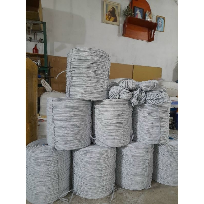 Dây dù tròn - dây thả diều sáo lớn sợi Polyester xanh trắng