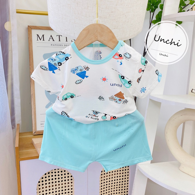 Bộ unchi ngắn peptit hoa văn chui đầu