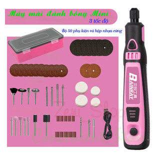 Máy mài đánh bóng MINI 3 tốc độ (bộ 50 phụ kiện)