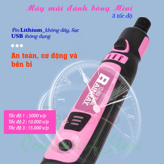 Máy mài đánh bóng MINI 3 tốc độ (bộ 50 phụ kiện)