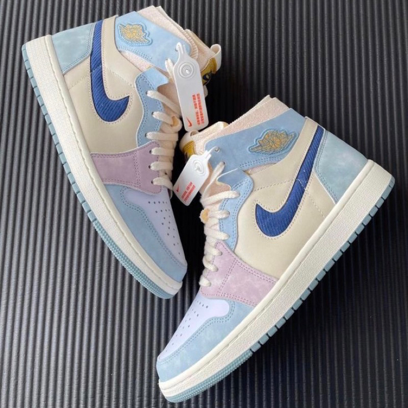 Giày Jordan 1 Zoom Pink Oxford + full box