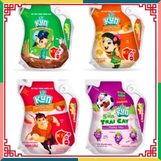 Thùng sữa lif kun túi 110ml vị socola, dâu, cam, nho