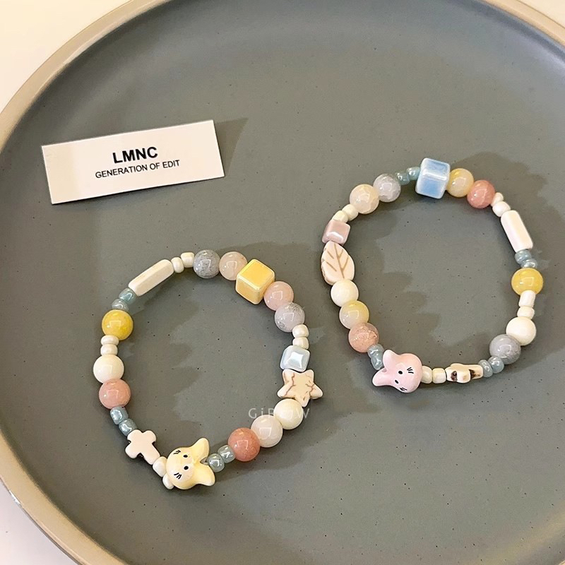 Vòng tay bằng sứ dễ thương nhiều màu