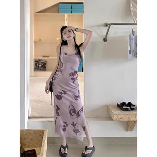 đầm váy thun lưới QC hoạ tiết loang (3095# & 3099#)