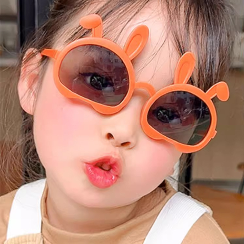 Miumiua🔮Dễ Thương Kính Mát Phân Cực Chống Tia uv Hình Thỏ Đáng Yêu Cho Bé
