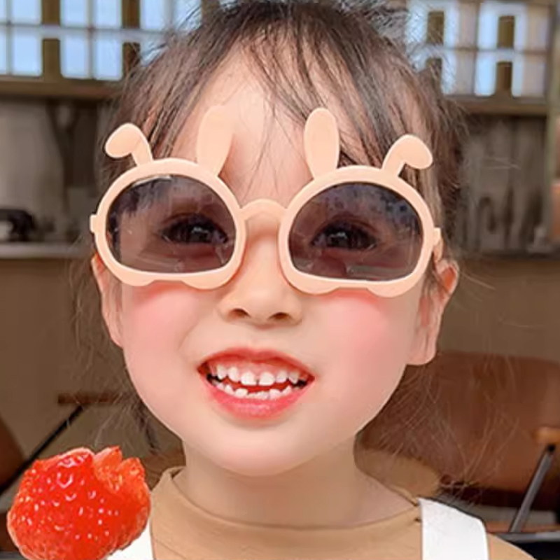 Miumiua🔮Dễ Thương Kính Mát Phân Cực Chống Tia uv Hình Thỏ Đáng Yêu Cho Bé